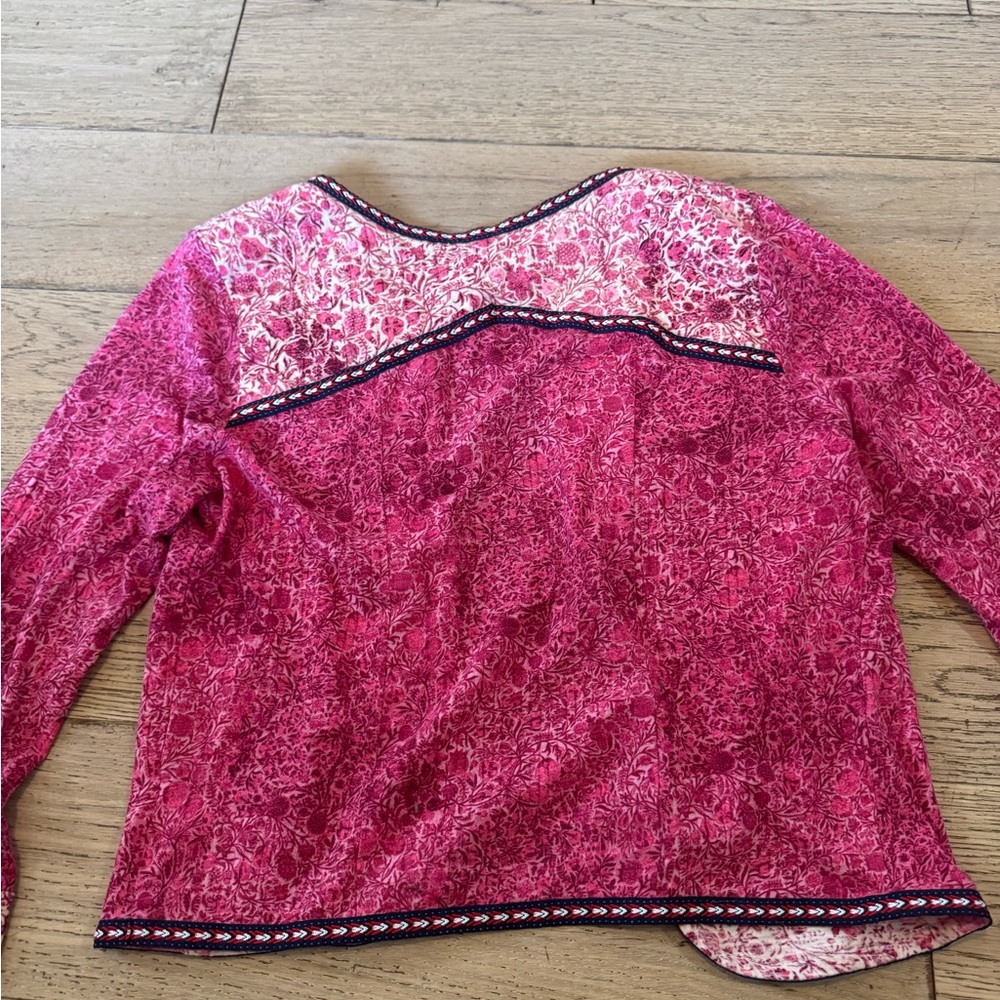 American Eagle Women's Pink Patterned Jacket Sz L… - image 5